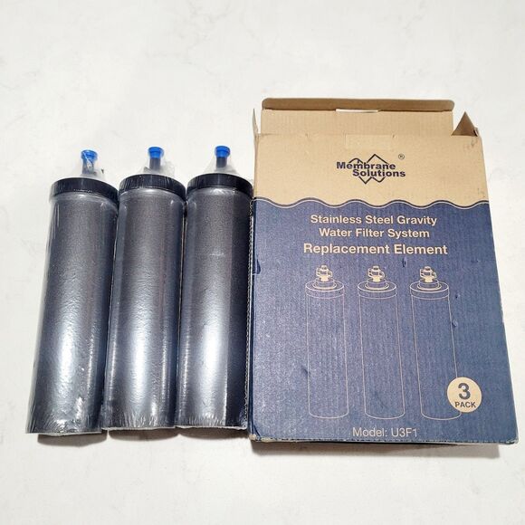3 Pack Membrane Solutions Water Filter U3F1 Open Box SEALED Filters NEW - Picture 3 of 8